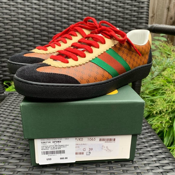 Authentic Gucci X Dapper Dan Leather Sneaker - Picture 7 of 14
